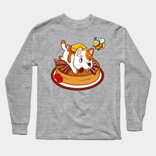 Cute waffle and dog Long Sleeve T-Shirt